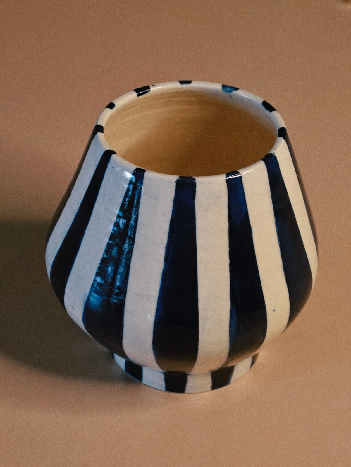 Blue Lined Vase